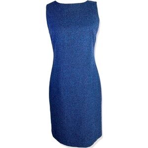 ⭐️FREEPORT STUDIO Blue and Purple Tweed Sleeveless Sheath Dress